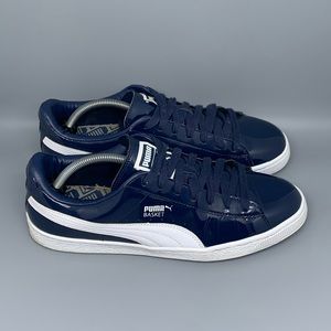Puma Basket Matte & Shine Blue Shoes‎ Men's Sz 10.5